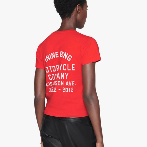 Anine Bing Tops - Anine bing levy motorcycle club tee